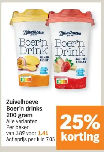 Zuivelhoeve boer'n drinks 200 gram