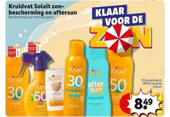 Kruidvat Kruidvat solait zonbescherming en aftersun 200 ml aanbieding