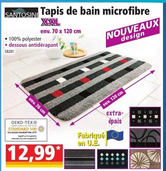 Norma Tapis De Bain Microfibre aanbieding