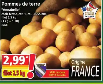Pommes De Terre Annabelle