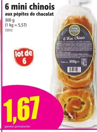 6 Mini Chinois Aux Pepites de Chocolat 300g
