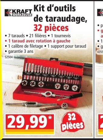 Kraft Kit d'Outils de Taraudage
