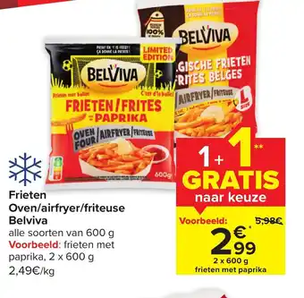 Carrefour Market Belviva Frieten Oven/Airfryer/Friteuse Alle Soorten aanbieding