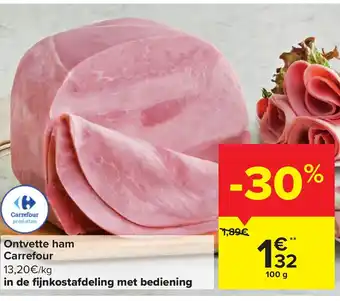 Carrefour Market Ontvette Ham Carrefour 100g aanbieding
