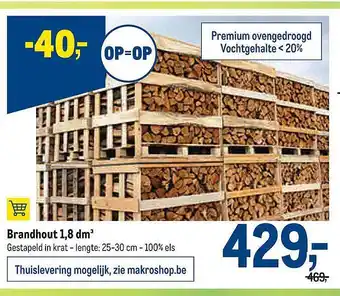 Brandhout 1,8 dm