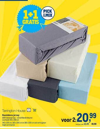 Makro Hoeslakens jersey aanbieding