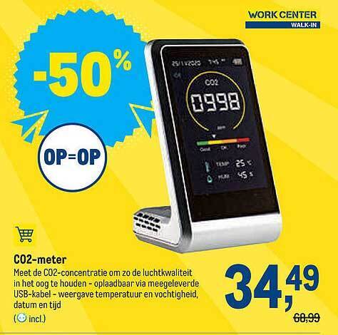 Makro Co2meter aanbieding