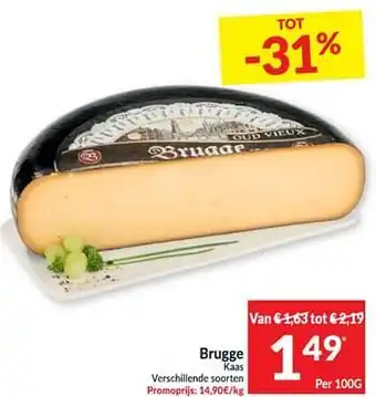 Intermarché Brugge kaas 1000g aanbieding