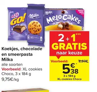 Carrefour Market Koekjes. Chocolade en Smeerpasta aanbieding