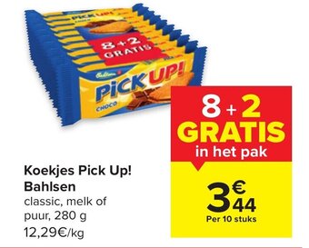 Carrefour Market Koekjes Pick Up! Bahlsen aanbieding