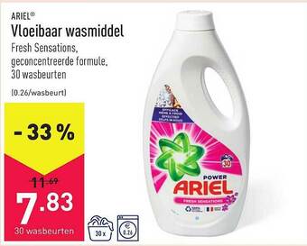 ALDI Ariel vloeibaar wasmiddel aanbieding