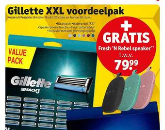 Kruidvat Gillette xxl voordeelpak aanbieding
