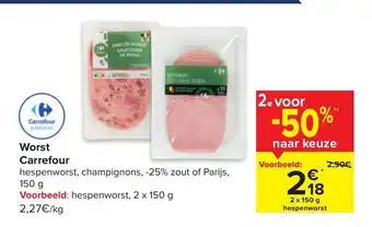 Carrefour Market Worst Carrefour aanbieding