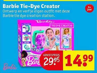 Kruidvat Barbie tie-dye creator aanbieding