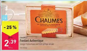Chaumes fondant authentique