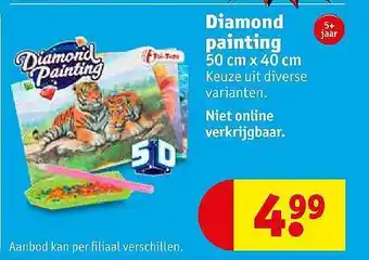 Kruidvat Diamond painting 50 Cm x 40 cm aanbieding