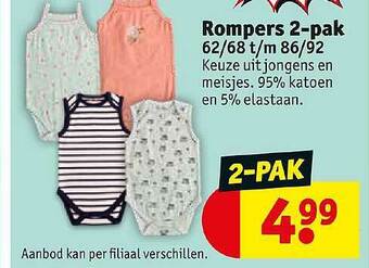 Kruidvat Rompers 2-pak aanbieding