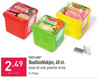 ALDI Portland bouillonblokjes, 60 st. 60x10 gram aanbieding