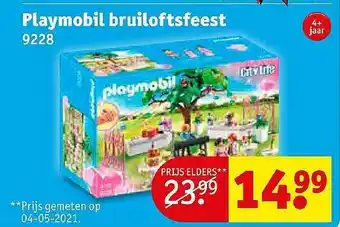Kruidvat Playmobil bruiloftsfeest aanbieding