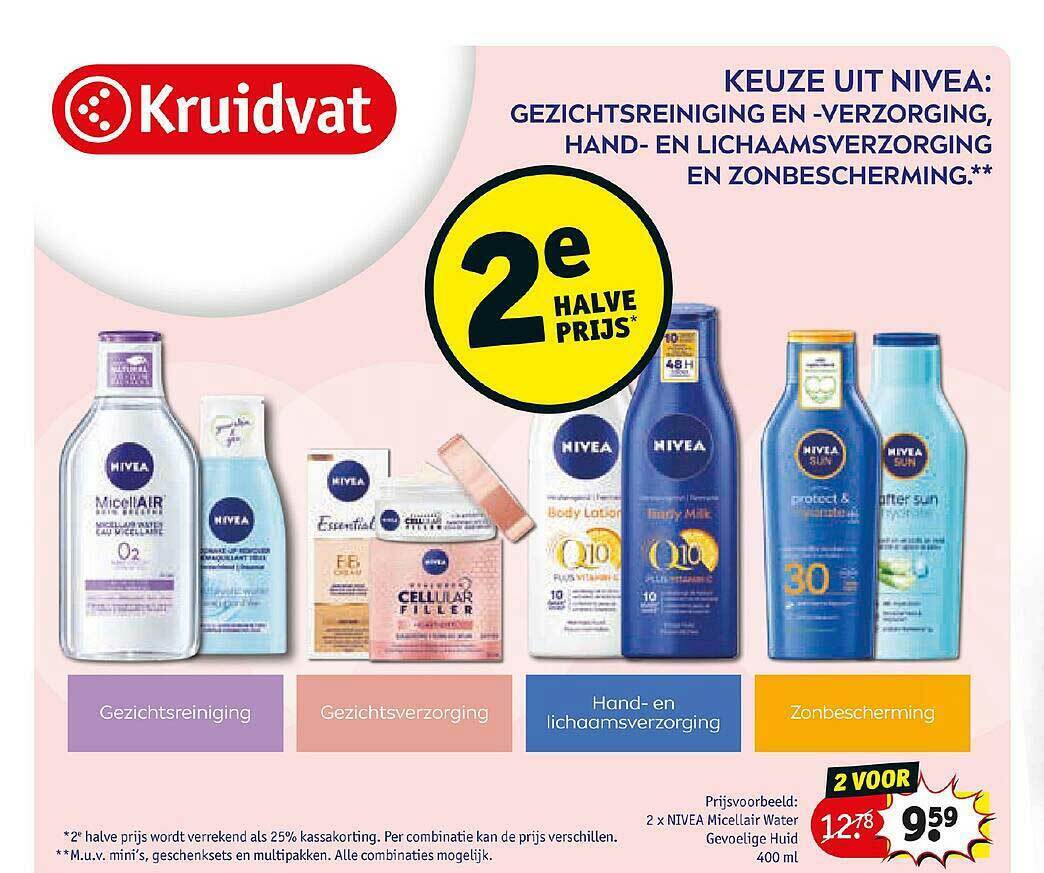 Kruidvat nivea 400 ml promotie bij Kruidvat
