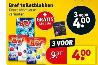 Kruidvat Bref toiletblokken aanbieding