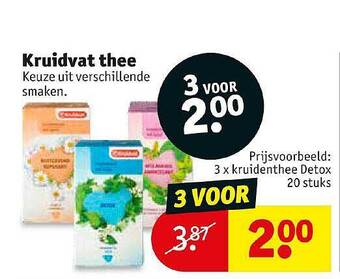 Kruidvat Kruidvat thee aanbieding