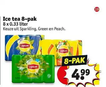 Kruidvat Ice tea 8-pak aanbieding