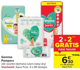 Carrefour Market Pampers Gamma Alle Soorten aanbieding