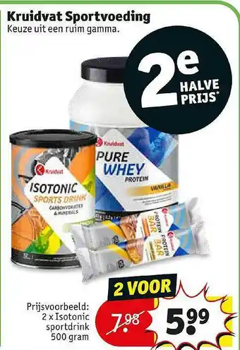 Kruidvat Kruidvat sportvoeding 500 gram aanbieding