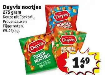 Duyvis nootjes 275 gram