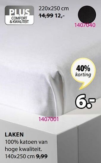 Jysk Laken 140x250cm aanbieding