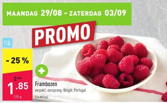 ALDI Frambozen aanbieding