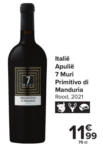 Italie Apulie 7 Muri Primitivo di Manduria Rood 2021