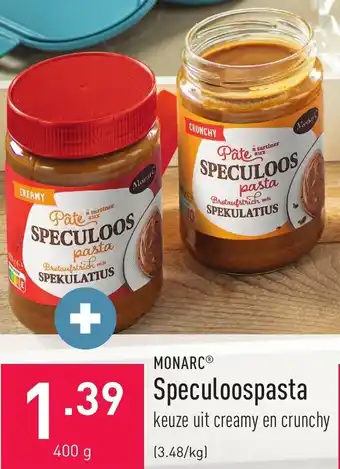 ALDI Monarc Speculoospasta aanbieding
