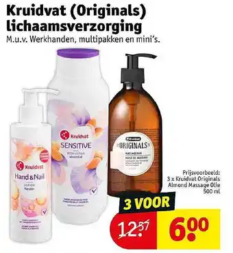 Kruidvat Kruidvat originals lichaamsverzorging aanbieding
