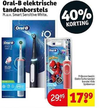 Kruidvat Oral-b elektrische tandenborstels aanbieding