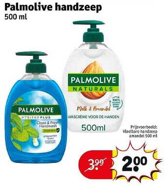 Kruidvat Palmolive handzeep aanbieding