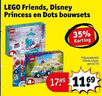 Kruidvat Lego friends disney princess en dots bouwsets aanbieding