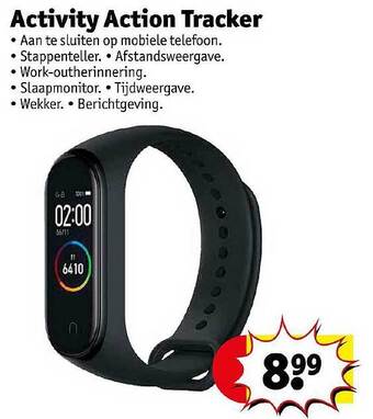 Kruidvat Activity action tracker aanbieding