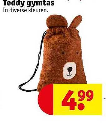 Kruidvat Teddy gymtas aanbieding