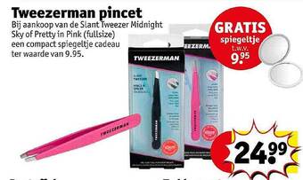 Kruidvat Tweezerman pincet aanbieding