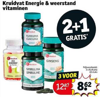 Kruidvat Kruidvat energie & weerstand vitaminen aanbieding