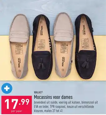 ALDI Walkx Mocassins voor dames aanbieding