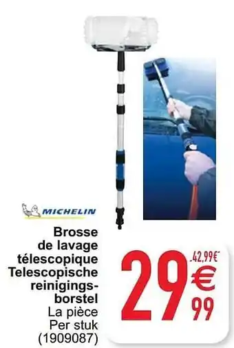 Brosse de lavage télescopique telescopische reinigingsborstel