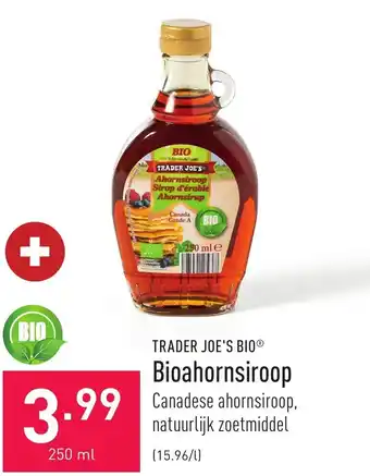 ALDI Trader Joe's Bio Bioahornsiroop aanbieding