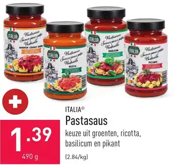 ALDI Italia Pastasaus aanbieding