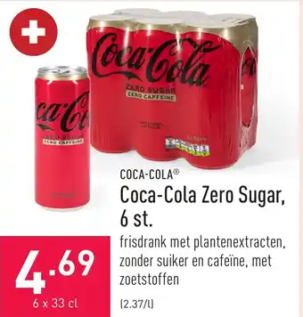 ALDI Coca-Cola Zero Sugar, 6 st. aanbieding