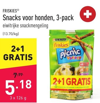 ALDI Friskies Snacks voor honden, 3-pack aanbieding