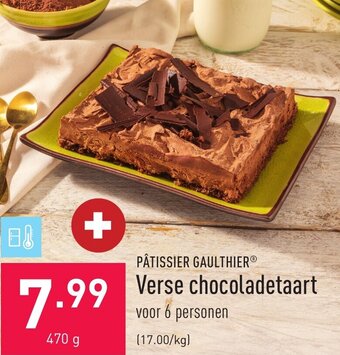 ALDI Patissier Gaulthier Verse chocoladetaart aanbieding