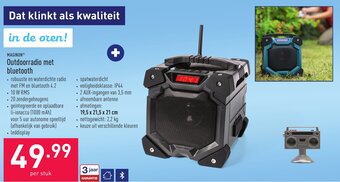 ALDI Maginon Outdoorradio met bluetooth aanbieding